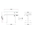 Miniatyrbild 4 av 4: Bureau Assis Debout - HUZARO - HERO 8.2 - Vit - Ergonomisk - MDF Kol 18mm