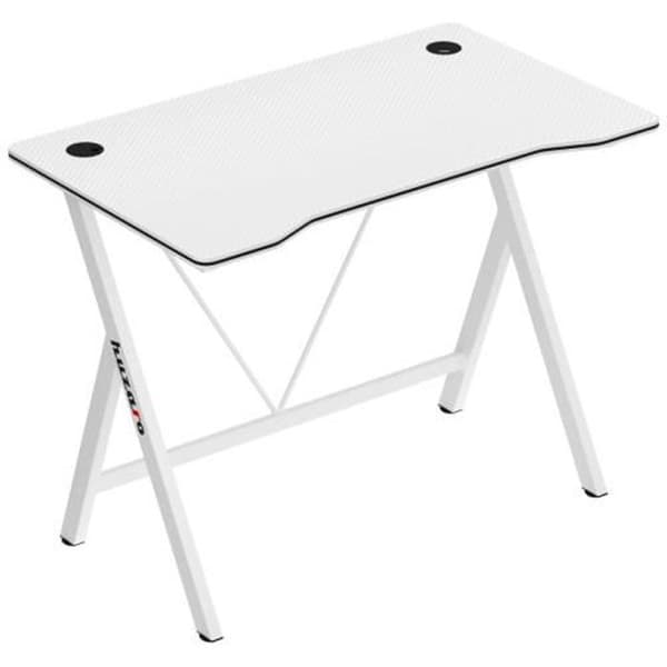 HUZARO HERO 1.4 Spelbord Vit, Ergonomiskt skrivbord, PC-spel, Datorer, Gamer, Spelbord, 100x50x75cm