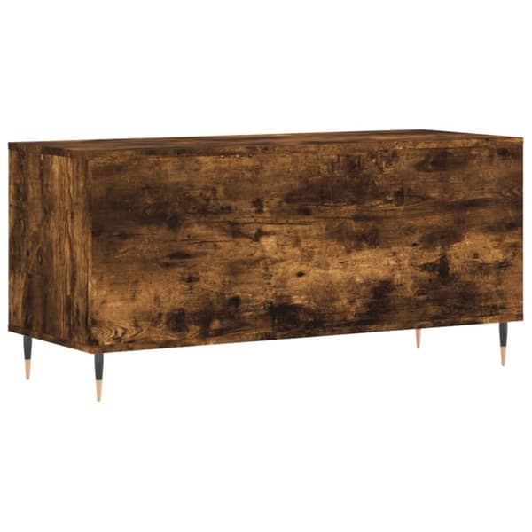 Stereobänk rökfärgad ek 100x38x48 cm konstruerat trä