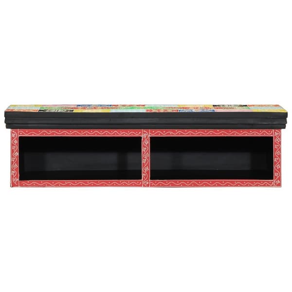 vidaXL TV-kaappi seinälle Monivärinen 80x30x22 cm Teollinen puu