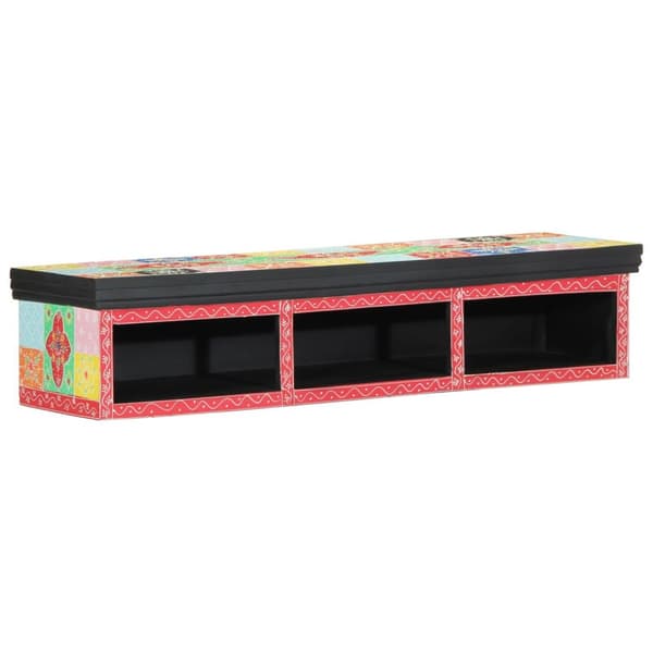 vidaXL TV-kaappi Seinäasennettava Monivärinen 100x30x22cm Ohutpuu