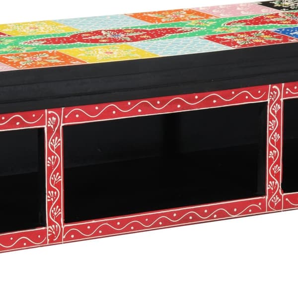 vidaXL TV-kaappi Seinäasennettava Monivärinen 100x30x22cm Ohutpuu
