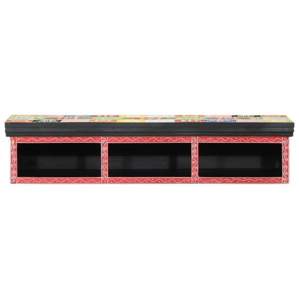 vidaXL TV-kaappi Seinäasennettava Monivärinen 100x30x22cm Ohutpuu
