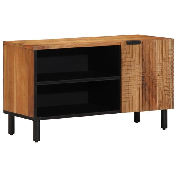 vidaXL TV-benkskap 80x31,5x46 cm Massivt akasietre