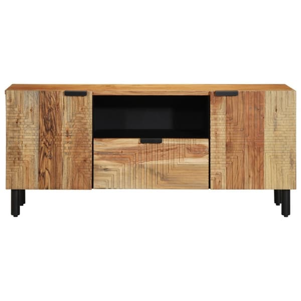 vidaXL TV-kaappi 105x33,5x46 cm Täysi Puu Akaasia
