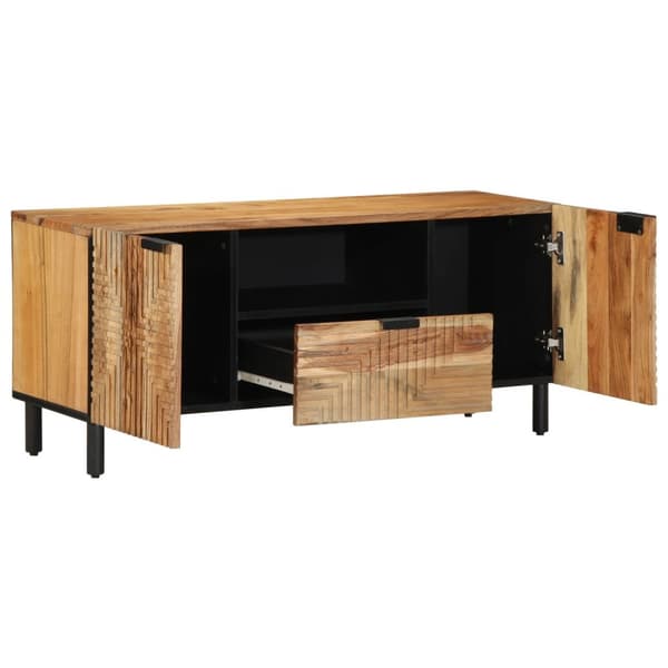 vidaXL TV Cabinet 105x33,5x46 cm Solid Wood Acacia