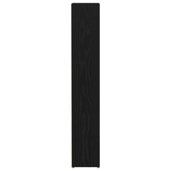 vidaXL CD-reoler 2 stk. 21x16x93,5cm konstrueret træ sort egetræsfarve