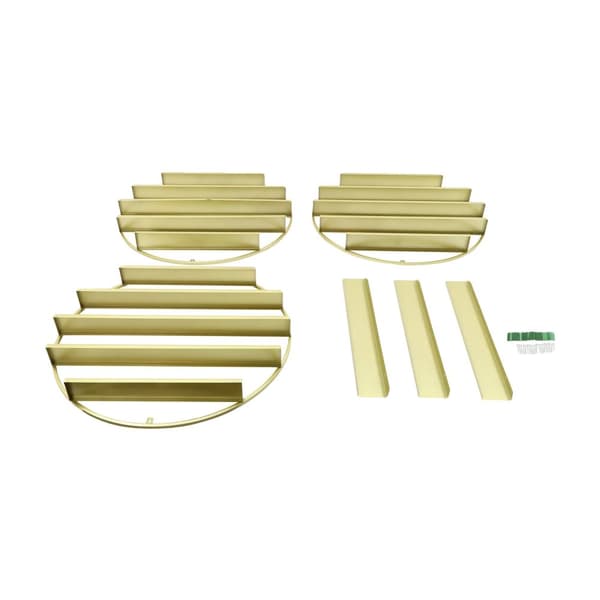 Nagellackställ, 5 hyllor, robust järndesign,Guld