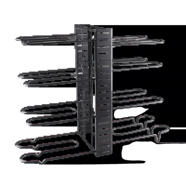 Pot Rack Organizer, Justerbare Lag, Holdbar Jernkonstruktion,sort