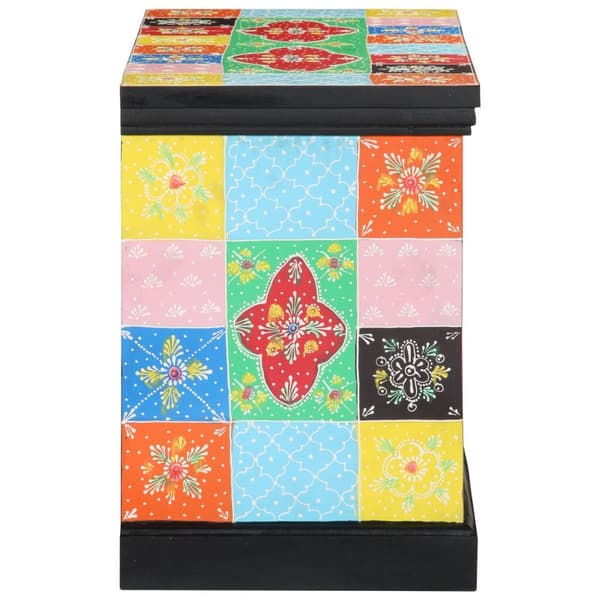 TV-bänk i flera färger 80x35x50 cm av massivt mangoträd