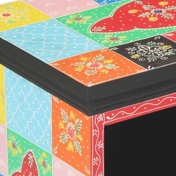 TV-bänk i flera färger 80x35x50 cm av massivt mangoträd