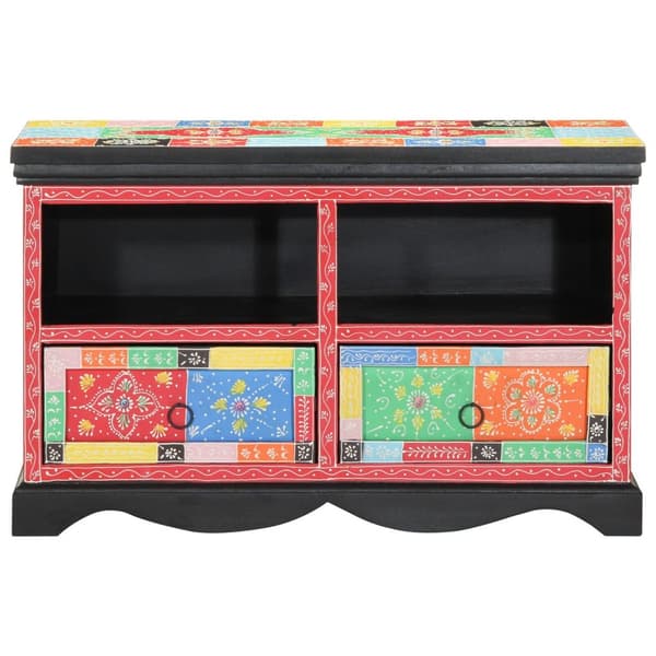 TV-bänk i flera färger 80x35x50 cm av massivt mangoträd