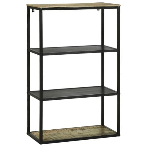 Bokhylla 70x35x110 cm Massivt Trä Grov Mango