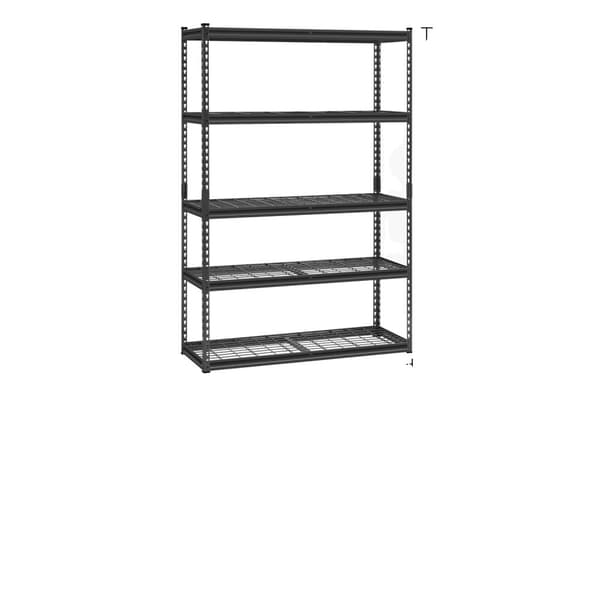 Metallförvaringshyllor, Hög lastkapacitet, Justerbar design,18 x 48 x 72 tum