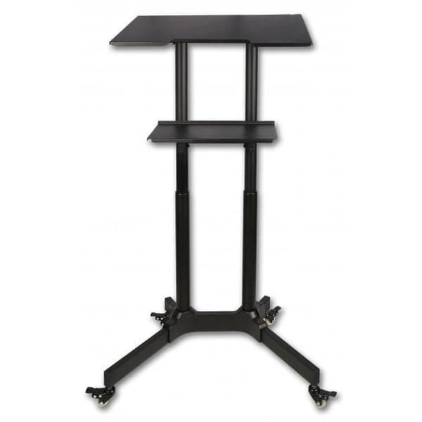 Techly ICA-TB TPM-1BK, Notebook-stativ, Svart, Metall, 1030 - 1250 mm, 0 - 40°, 620 mm