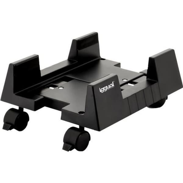 Support för centralenhet PC - Iggual Tech - Justerbar 15-26 cm - Formgjuten plast - 4 hjul