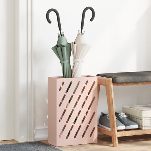 Paraplyställ Rosa Metall Medium Mönster Paraplyställ