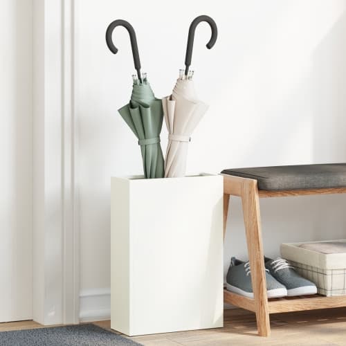 Paraplyställ Vitt Trä Medium Förvaring Paraplyställ