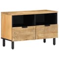 Miniatyrbild 1 av 2: Tv-bänk brun 70x33x46 cm massivt mangoträ