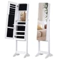 Miniatyrbild 3 av 8: Rootz Jewelry Cabinet - Led Jewelry Cabinet - Interior Mirror - Mirror Cabinet - Foldable Shelf - Standing Mirror - White - 146cm