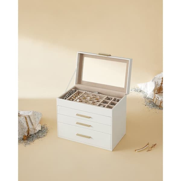 Rootzin korurasia - Säilytyskotelo - Korujen pidike - MDF PU samettilasi - Kompakti muotoilu - Tyylikäs ulkonäkö - Turvallinen sulkeminen - 15,3 cm x