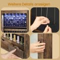 Miniatyrbild 5 av 6: Rootz Hanging Jewely Cabinet - Wall Mirror - Lagringsarrangör - LED -belysning - 37 cm x 10 cm x 120 cm