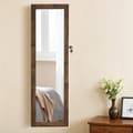 Miniatyrbild 2 av 6: Rootz Hanging Jewely Cabinet - Wall Mirror - Lagringsarrangör - LED -belysning - 37 cm x 10 cm x 120 cm