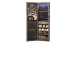 Miniatyrbild 1 av 6: Rootz Hanging Jewely Cabinet - Wall Mirror - Lagringsarrangör - LED -belysning - 37 cm x 10 cm x 120 cm