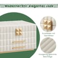Miniatyrbild 4 av 6: Rootz Jewelry Box With Mirror - Lagringsarrangör - 2 Lådhållare - Velvet fodrad - 21,5 x 24 x 15,8 cm - molnvit
