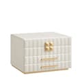 Miniatyrbild 1 av 6: Rootz Jewelry Box With Mirror - Lagringsarrangör - 2 Lådhållare - Velvet fodrad - 21,5 x 24 x 15,8 cm - molnvit