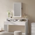 Miniatyrbild 2 av 5: Rootz Mirror and Jewelry Cabinet - Wall Cabinet - Mirror Cabinet - riklig förvaring - 37 cm x 67 cm x 10,5 cm