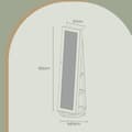 Miniatyrbild 5 av 5: Rootz låsbar 360 ° roterbar smyckeskåp - spegel skåp - rymlig smycken arrangör - 54 cm x 54 cm x 161 cm
