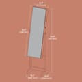 Miniatyrbild 5 av 5: Rootz Standing Jewelry Cabinet - Mirror Cabinet - Full Body Mirror - Säkert lagrar smycken och smink - 41,2 cm x 36,5 cm x 152 cm