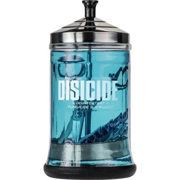 DISICIDE lasinen desinfiointipurkki M - 750ml
