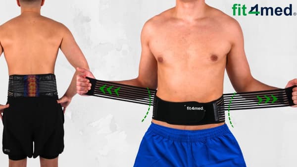 MAGNETISK LÆNDEBÆLTE VARMER OP MED MAGNETER KORSET XL/XXL
