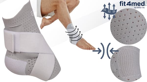 Fotledsstabiliserande stöd förstyvar och stabiliserar väl vänster/höger