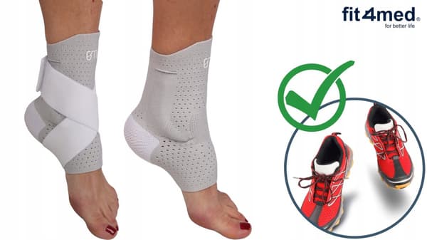 Fotledsstabiliserande stöd förstyvar och stabiliserar väl vänster/höger