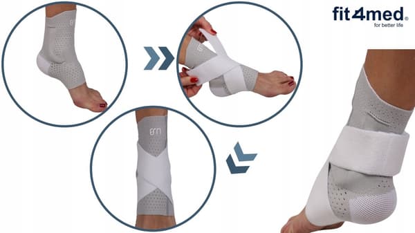 Fotledsstabiliserande stöd förstyvar och stabiliserar väl vänster/höger