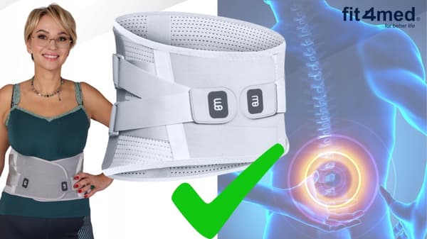 Stabiliserande bälte för ländryggsavlastning FIT4MED ryggsmärta