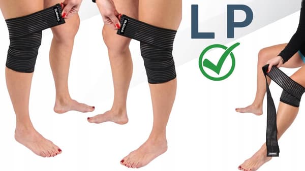 STABILISATORISERANDE KOMPRESSION KNÄBANDAGE ELASTISKT KOMPRESSIONSBANDAGE UNIVERSAL