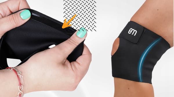KNÄSTABILISATORSTÖD KNÄLEDSSTÖD ELASTISKT UNIVERSAL L