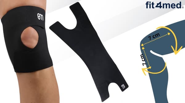 Knæstøtte Knæledsstøtte Elastisk Universal L
