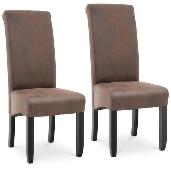 Pehmustettu tuoli ruokasaliin, olohuoneeseen, 2 kpl ANTIQUE BROWN