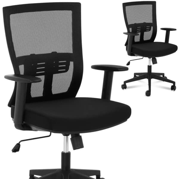 Stol ergonomisk kontorstol med mesh ryglæn og lændestøtte max 150 kg
