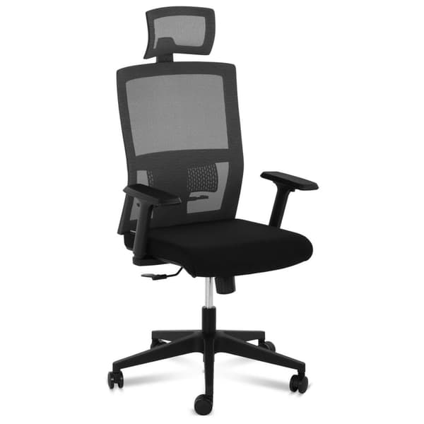 Stol mesh kontorsstol ergonomisk med svankstöd och nackstöd max 150 kg