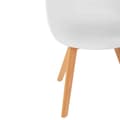 Miniatyrbild 5 av 6: Skandinavisk hinkstol med träben upp till 150 kg, 2 st