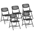 Miniatyrbillede 1 af 4: Gennembrudt catering foldbar stol til restauranter, kontorer, max 150 kg, 5 stk.