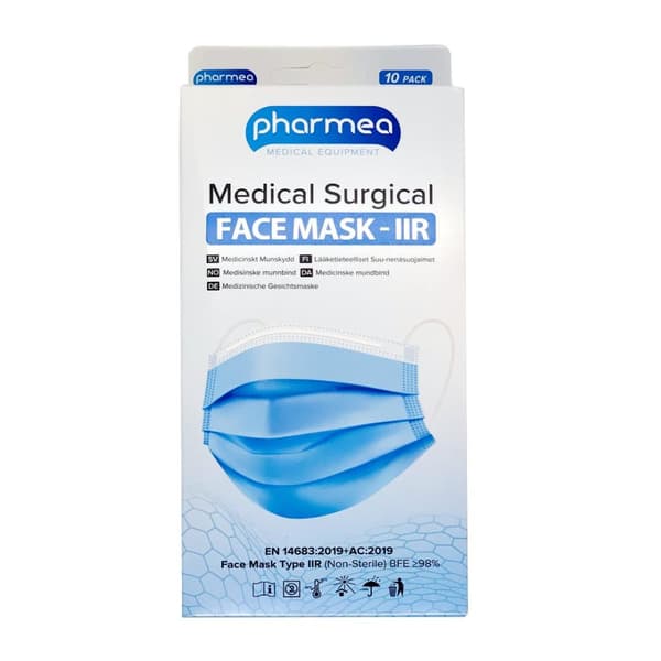 Pharmea Medicak surgical munskydd-IIR blue 10st