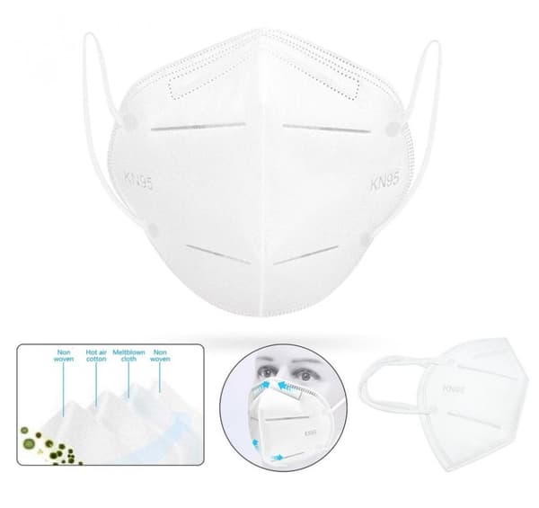 MASCA DE PROTECTIE FACIALA KN95 - 5BUC