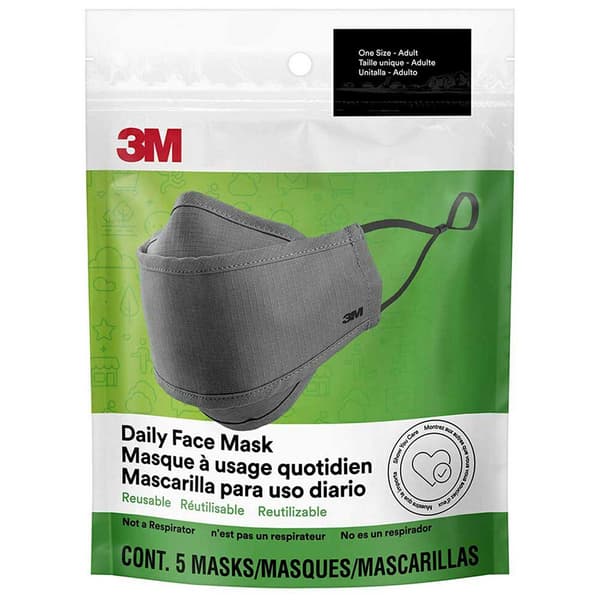 3m Daglig Ansigtsmaske 5 Enheder Grå  Mand